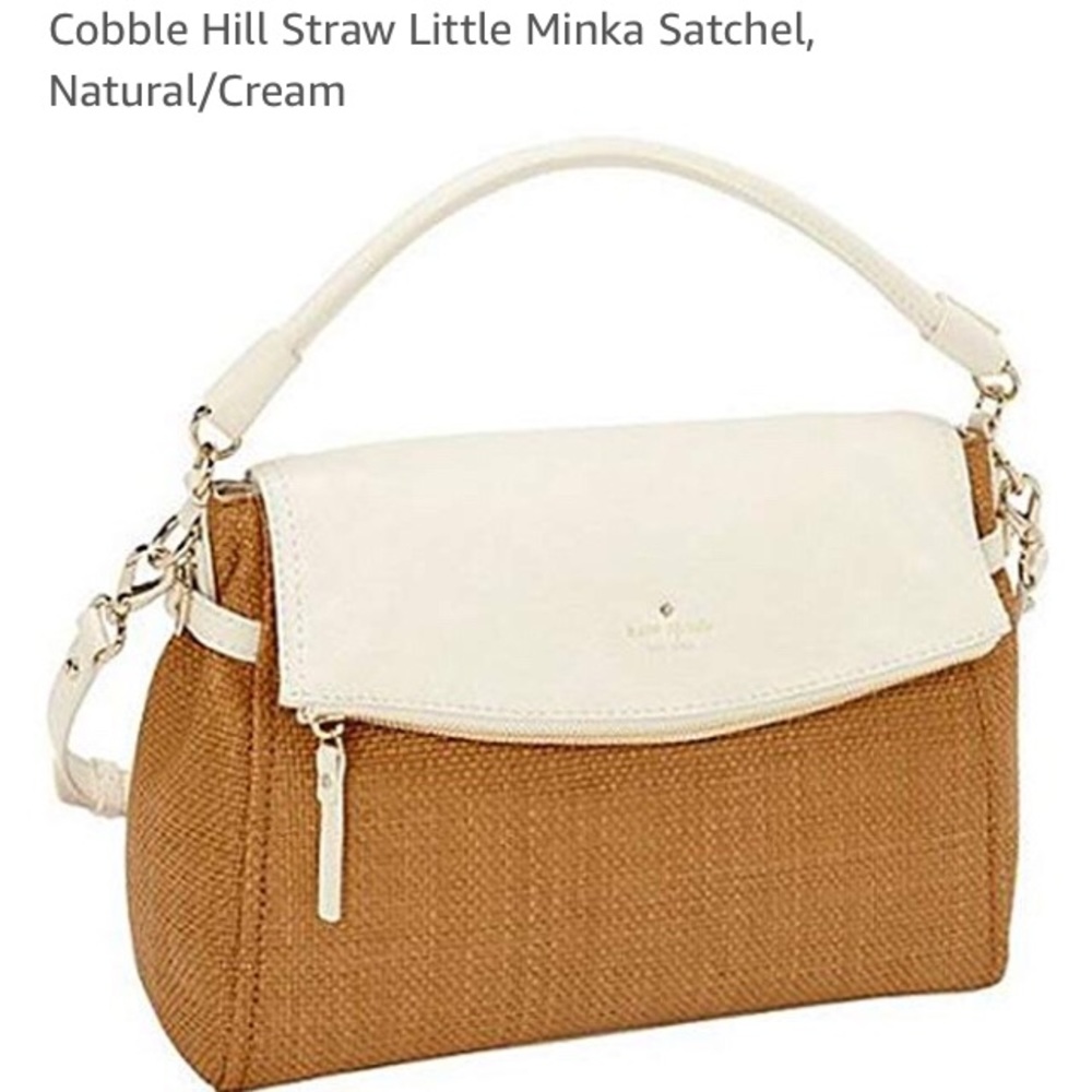 SOLD💥💥💥 Kate ♠️ Spade Cobble Hill Leather/Straw Satchel
